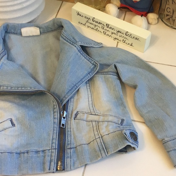 Crazy 8 Other - ‘Crazy 8’ Kids Faded Denim Zip-Up Jacket